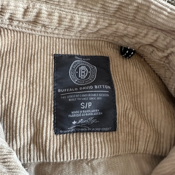 Tan corduroy button up shirt - Picture 2 of 2